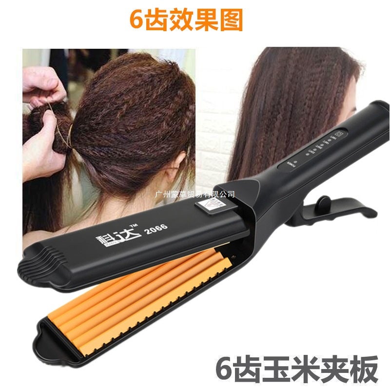 Non-Damaging Hair Straightener For Women, Corn Curling Iron For Voluminous Roots, Large Corn Silk Hair Straightener, Temperature-Adjustable Ion Perm - Image 4